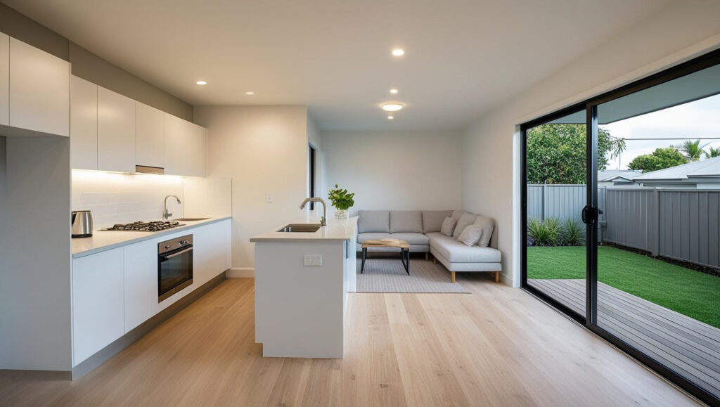 Garage conversion conceptual plans by architectural designers