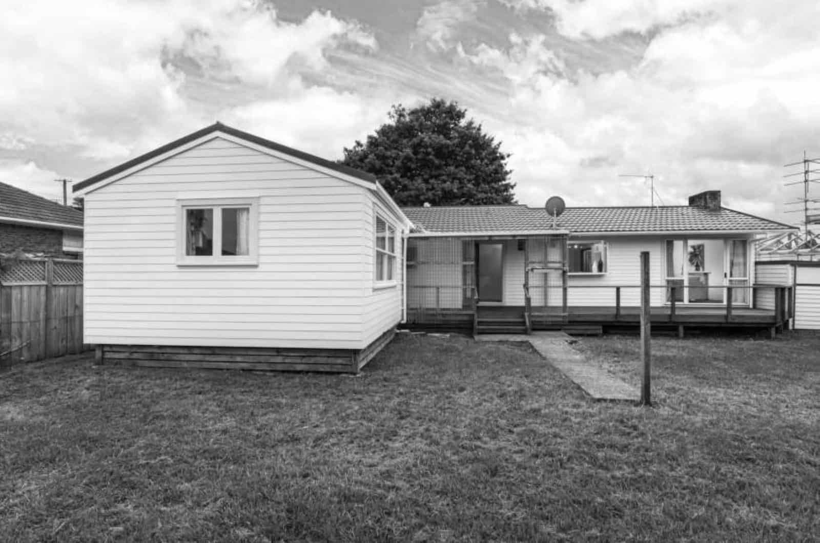 Existing house back — Mt Roskill Extension, Mt Roskill