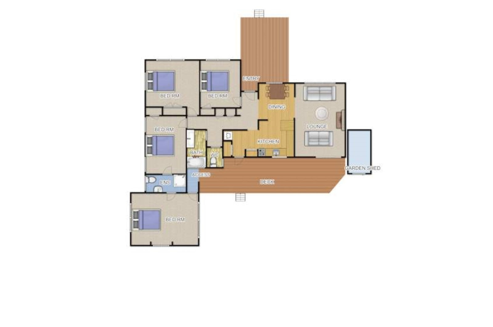 Existing house plan — Mt Roskill Extension, Mt Roskill