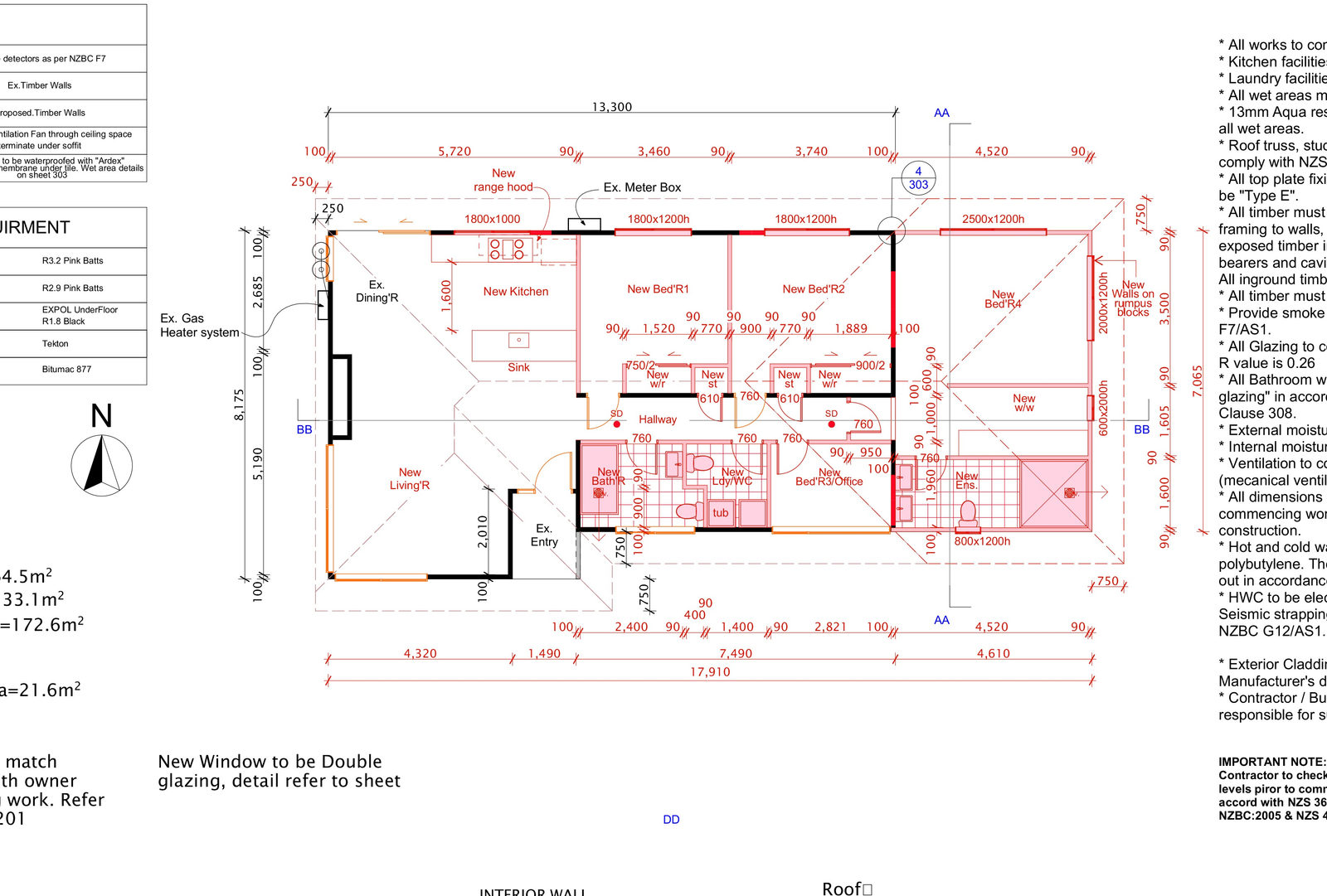 Renovated upper floor plan — New Windsor Extension, New Windsor