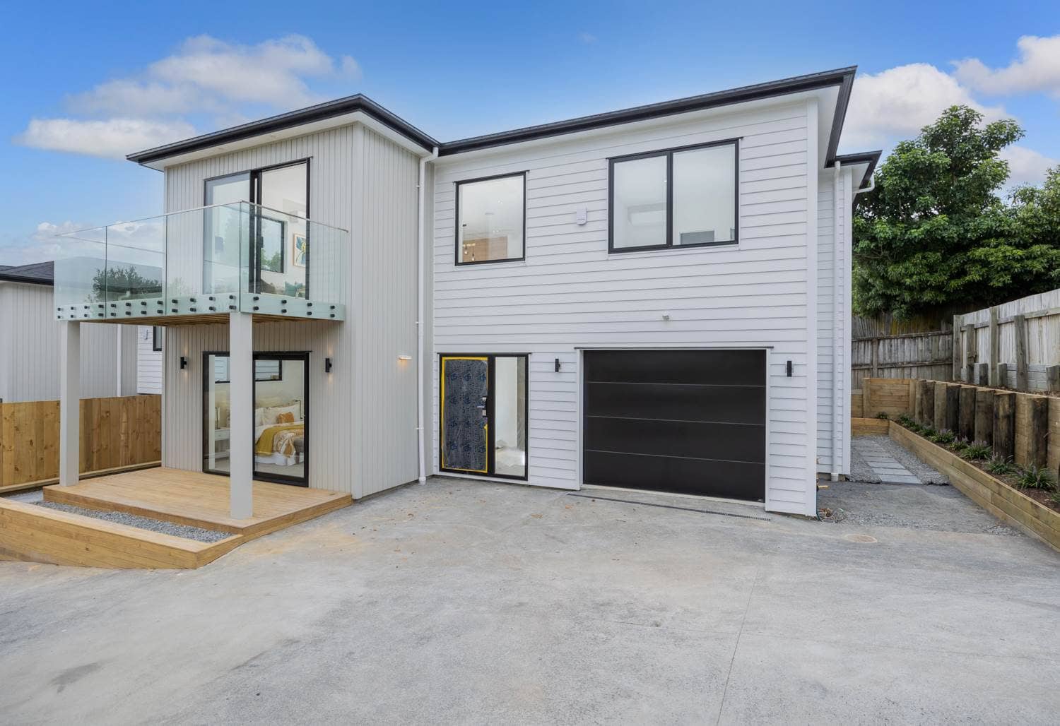 Completed rear-lot house with its own driveway and garage, Torbay